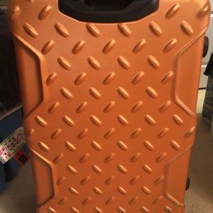 Luggage medium large orange hard case durable